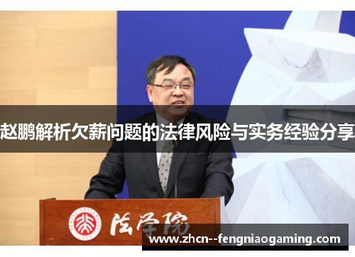 赵鹏解析欠薪问题的法律风险与实务经验分享 赵鹏解析欠薪问题的法律风险与实务经验分享